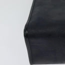 Christian Dior Trotter Canvas Hand Bag PVC 2way Navy Gold Auth BA2861-15