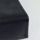 Christian Dior Trotter Canvas Handtas PVC 2-weg Marine Goud Auth BA2861-16