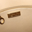 Christian Dior Trotter Canvas Handtas PVC 2-weg Marine Goud Auth BA2861-18