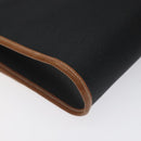 Christian Dior Shoulder Bag PVC Leather Black Gold Auth BA2862-13