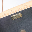 Christian Dior Shoulder Bag PVC Leather Black Gold Auth BA2862-18
