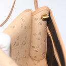 Christian Dior Shoulder Bag PVC Leather Black Gold Auth BA2862-18