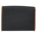 Christian Dior Shoulder Bag PVC Leather Black Gold Auth BA2862-3