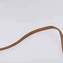 Christian Dior Shoulder Bag PVC Leather Black Gold Auth BA2862-8