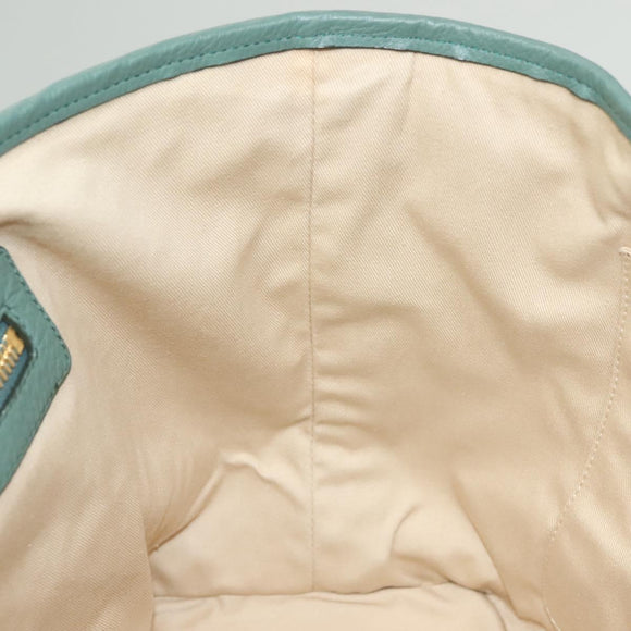 Chloe Ellen Tote Bag Leather Green Auth BA2869