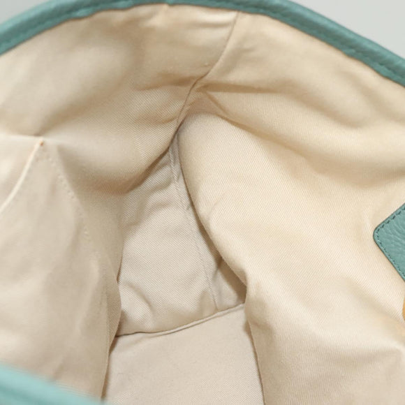 Chloe Ellen Tote Bag Leather Green Auth BA2869