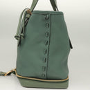 Chloe Ellen Tote Bag Leather Green Auth BA2869-4