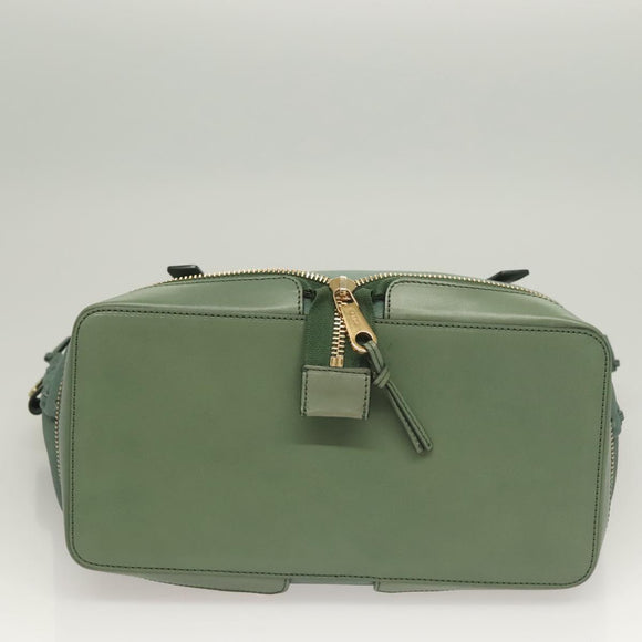 Chloe Ellen Tote Bag Leather Green Auth BA2869