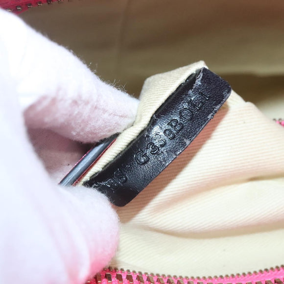 VALENTINO Rock Studs Hand Bag Leather 2way Pink Gold Auth BA2876