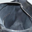 BURBERRY Nova Check Hand Bag Wool Black Silver Auth BA2877-17