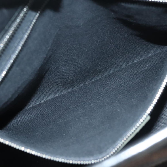 BURBERRY Nova Check Hand Bag Wool Black Silver Auth BA2877