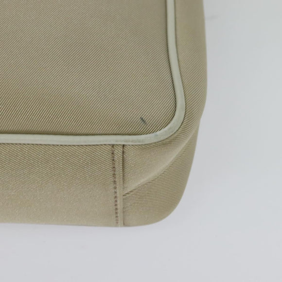 BURBERRY Nova Check Shoulder Bag Nylon Beige Silver Auth BA2878