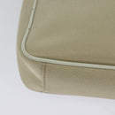 BURBERRY Nova Check Shoulder Bag Nylon Beige Silver Auth BA2878-12