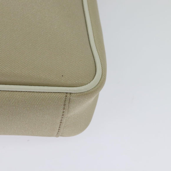 BURBERRY Nova Check Shoulder Bag Nylon Beige Silver Auth BA2878