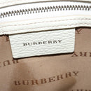 BURBERRY Nova Check Shoulder Bag Nylon Beige Silver Auth BA2878-14