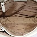 BURBERRY Nova Check Shoulder Bag Nylon Beige Silver Auth BA2878-15