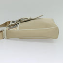 BURBERRY Nova Check Shoulder Bag Nylon Beige Silver Auth BA2878-4