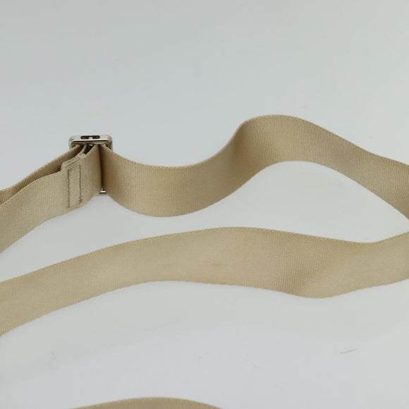 BURBERRY Nova Check Shoulder Bag Nylon Beige Silver Auth BA2878