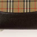 BURBERRY Nova Check Tote Bag Canvas Beige Silver Auth BA2880-17