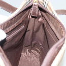 BURBERRY Nova Check Tote Bag Canvas Beige Silver Auth BA2880-18