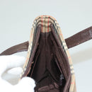 BURBERRY Nova Check Tote Bag Canvas Beige Silver Auth BA2880-19