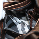 BURBERRY Shoulder Bag Leather Bronze Auth BA2881-23