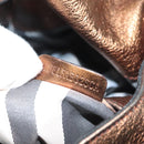 BURBERRY Shoulder Bag Leather Bronze Auth BA2881-12