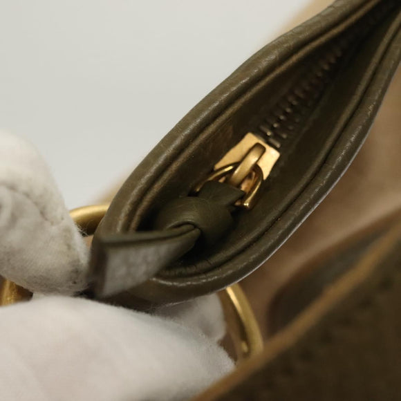 BOTTEGA VENETA Shoulder Bag Canvas Beige Auth BA2883