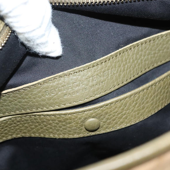 BOTTEGA VENETA Shoulder Bag Canvas Beige Auth BA2883