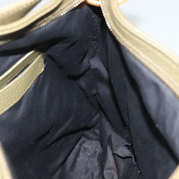 BOTTEGA VENETA Shoulder Bag Canvas Beige Auth BA2883