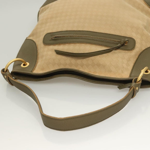 BOTTEGA VENETA Shoulder Bag Canvas Beige Auth BA2883