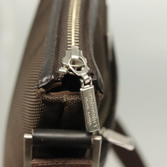 BURBERRY Black label Shoulder Bag Canvas Brown Auth BA2884