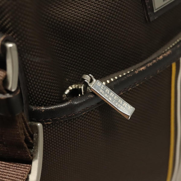 BURBERRY Black label Shoulder Bag Canvas Brown Auth BA2884