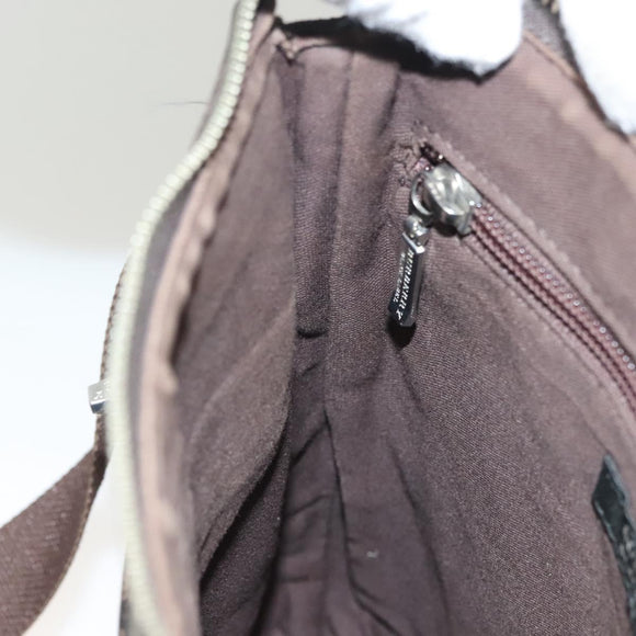BURBERRY Black label Shoulder Bag Canvas Brown Auth BA2884