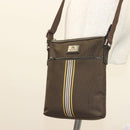 BURBERRY Black label Shoulder Bag Canvas Brown Auth BA2884-24