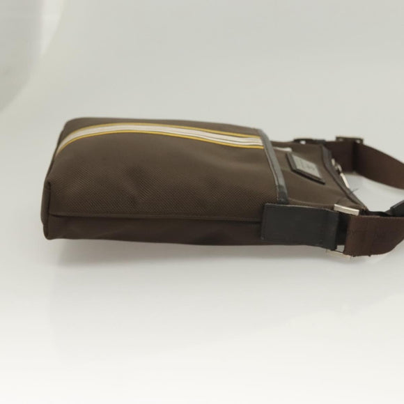 BURBERRY Black label Shoulder Bag Canvas Brown Auth BA2884