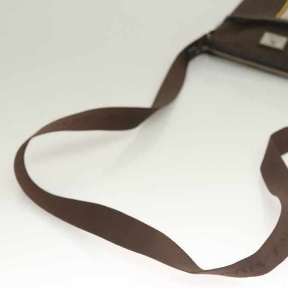 BURBERRY Black label Shoulder Bag Canvas Brown Auth BA2884