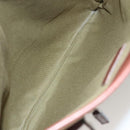 Salvatore Ferragamo Gancini Tote Bag Canvas Brown Silver Auth BA2887-11