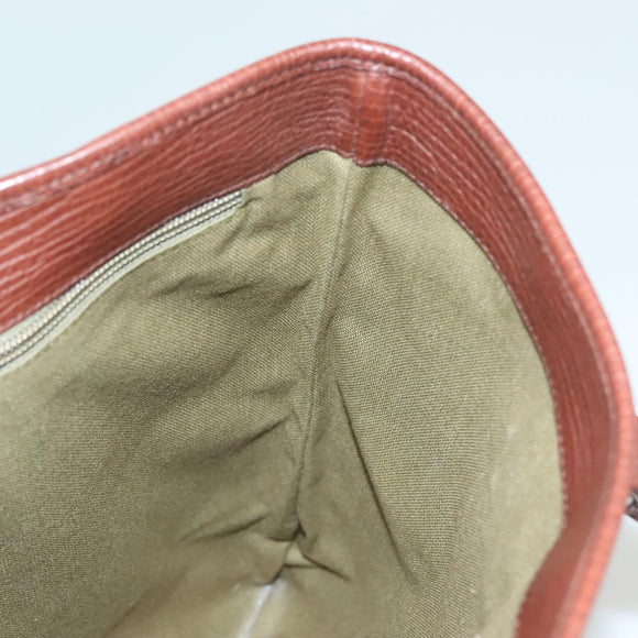 Salvatore Ferragamo Gancini Tote Bag Canvas Brown Silver Auth BA2887