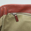 Salvatore Ferragamo Gancini Tote Bag Canvas Brown Silver Auth BA2887-20