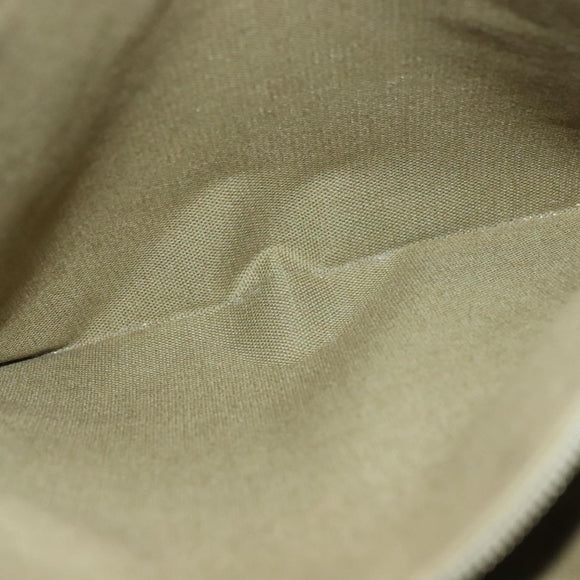 Salvatore Ferragamo Gancini Tote Bag Canvas Brown Silver Auth BA2887