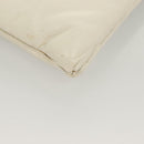 BOTTEGA VENETA MAXI INTRECCIATO Clutch Bag Leather Silver White Auth BA2892-10