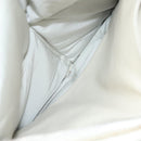 BOTTEGA VENETA MAXI INTRECCIATO Clutch Bag Leather Silver White Auth BA2892-16