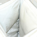 BOTTEGA VENETA MAXI INTRECCIATO Clutch Bag Leather Silver White Auth BA2892-17