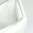 BOTTEGA VENETA MAXI INTRECCIATO Clutch Bag Leather Silver White Auth BA2892-18