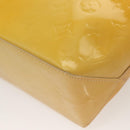 LOUIS VUITTON Monogram Vernis Reade PM Hand Bag Beige M91334 LV Auth BA2895-16