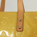 LOUIS VUITTON Monogram Vernis Reade PM Hand Bag Beige M91334 LV Auth BA2895-10