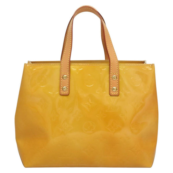 LOUIS VUITTON Monogram Vernis Reade PM Hand Bag Beige M91334 LV Auth BA2895