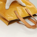LOUIS VUITTON Monogram Vernis Reade PM Hand Bag Beige M91334 LV Auth BA2895-6
