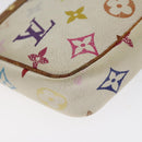 LOUIS VUITTON Multicolor Pochette Accessoires Pouch White M92649 Auth BA2896-16